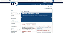 Desktop Screenshot of prograd.ufes.br