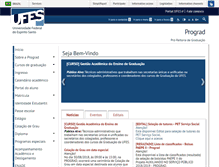 Tablet Screenshot of prograd.ufes.br