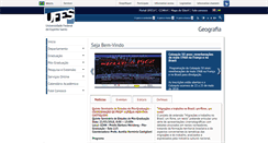 Desktop Screenshot of geo.ufes.br