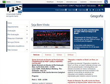 Tablet Screenshot of geo.ufes.br