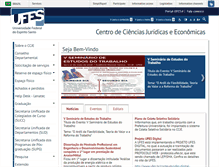 Tablet Screenshot of ccje.ufes.br