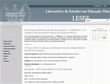 Tablet Screenshot of lesef.ufes.br
