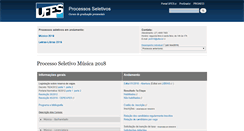 Desktop Screenshot of ccv.ufes.br