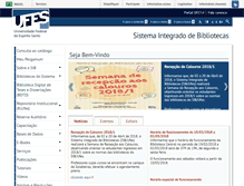 Tablet Screenshot of bc.ufes.br