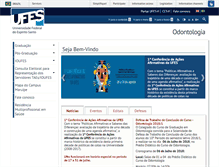 Tablet Screenshot of odonto.ufes.br