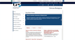 Desktop Screenshot of biologia.ufes.br