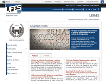 Tablet Screenshot of leir.ufes.br