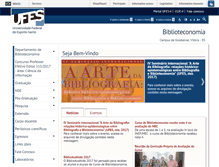 Tablet Screenshot of biblioteconomia.ufes.br