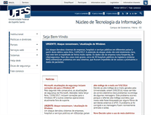 Tablet Screenshot of npd.ufes.br