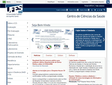Tablet Screenshot of ccs.ufes.br