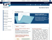 Tablet Screenshot of ouvidoria.ufes.br