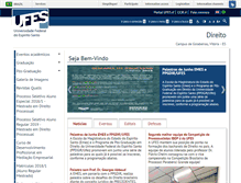 Tablet Screenshot of direito.ufes.br