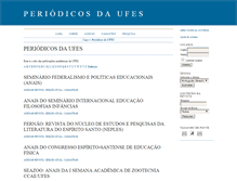 Tablet Screenshot of periodicos.ufes.br