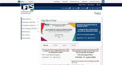 Desktop Screenshot of fisica.ufes.br